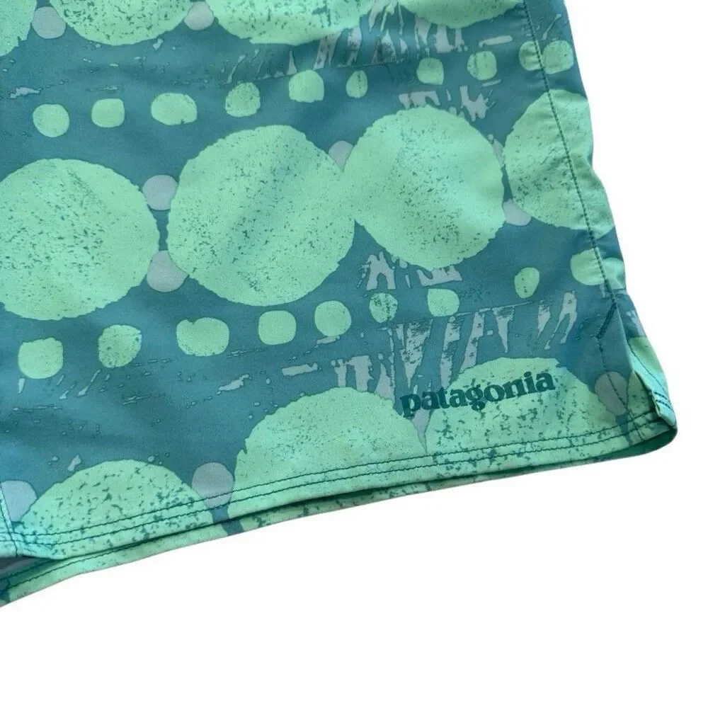 Patagonia Men's Stretch Planing Board Short Size 32 Green Blue 9